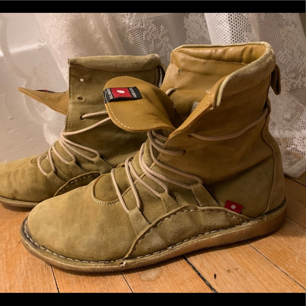 Oliberté suede moccasin style ethically made boots